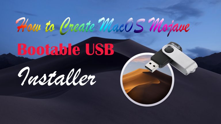 How To Create Macos Mojave Bootable Usb Installer On Windows