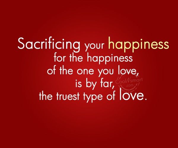 love sacrificing