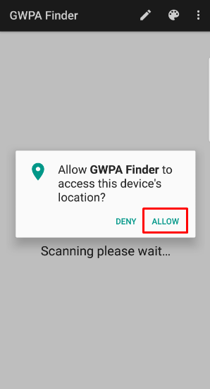 allow location