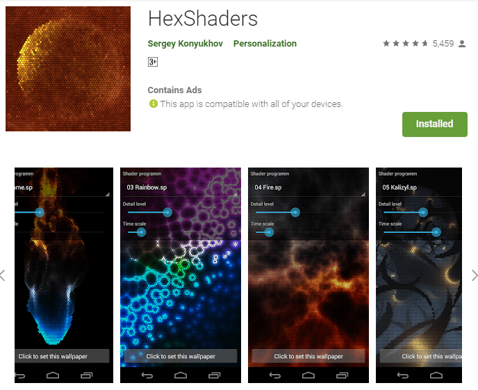 hexshader app
