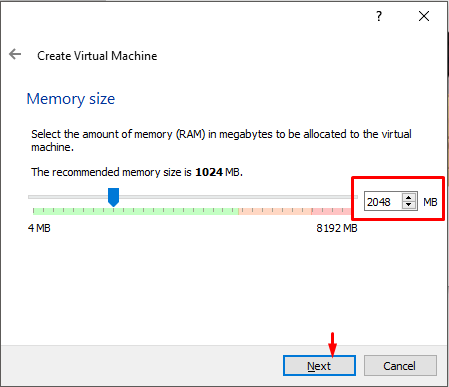 Choose Memory Size