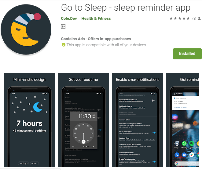Go To Sleep App
