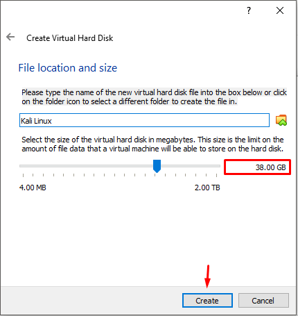File Location and Size