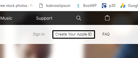 Create new apple id 