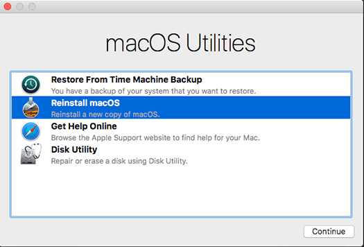 Reinstall MacOS