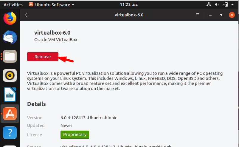 Remove Virtualbox