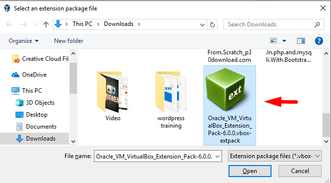 virtualbox extension pack 6.1.26