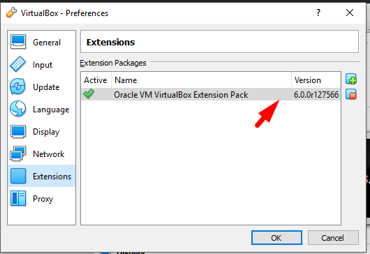 kali oracle vm virtualbox extension pack