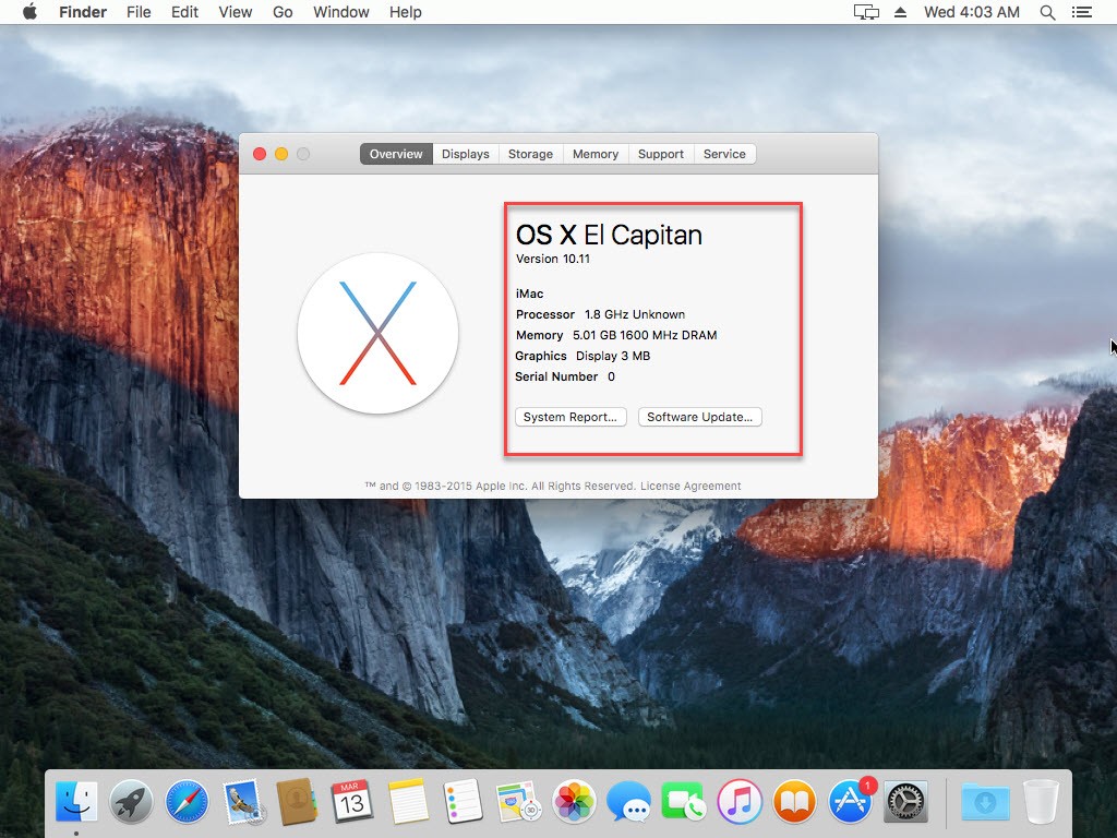 download os x el capitan iso