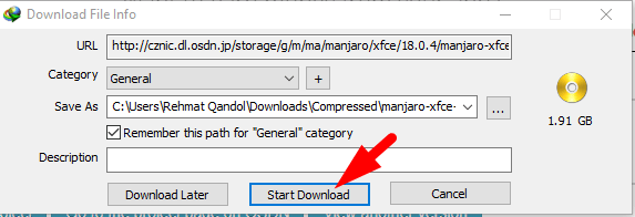 how to download manjaro