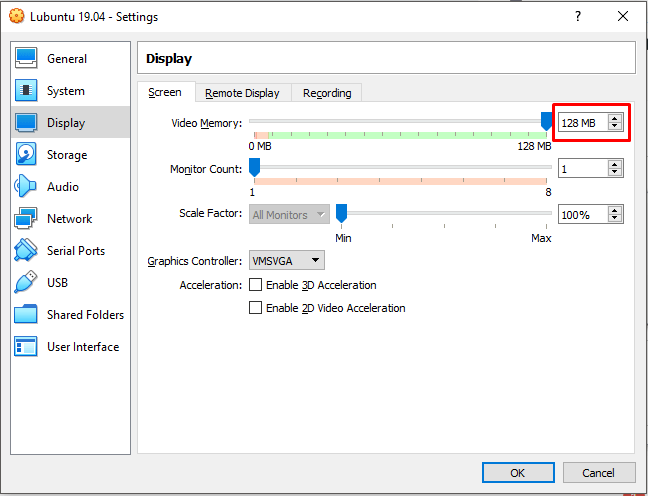 Customize Display Setting