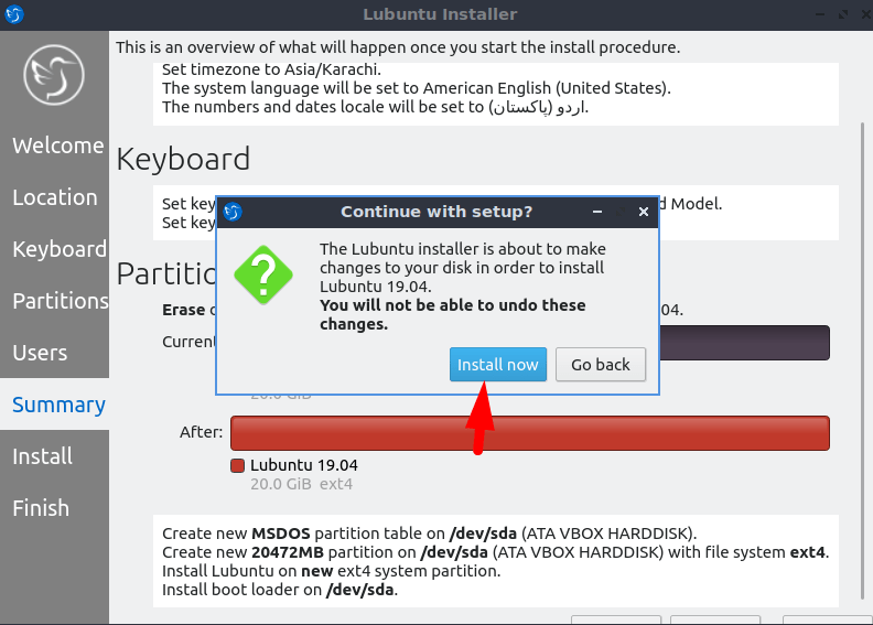 Install Lubuntu on Virtualbox