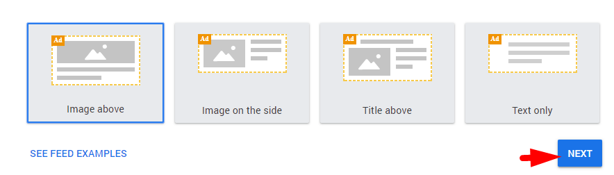 In-feed ads adsense layout