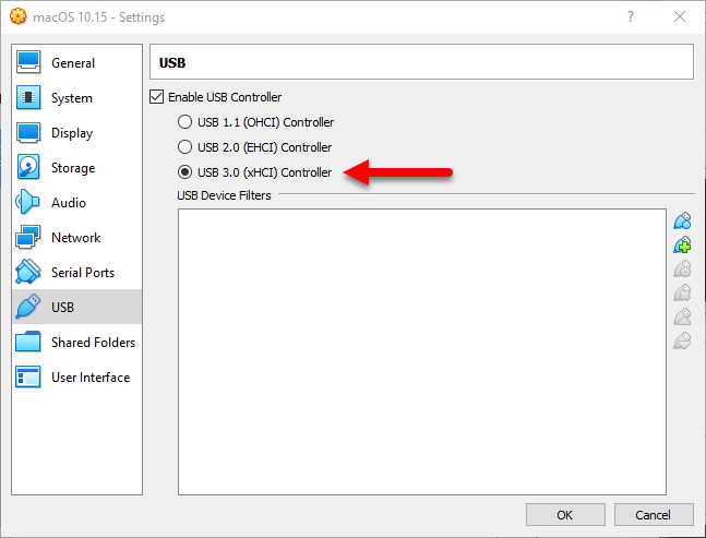 enable USB 3.0 to avoid error