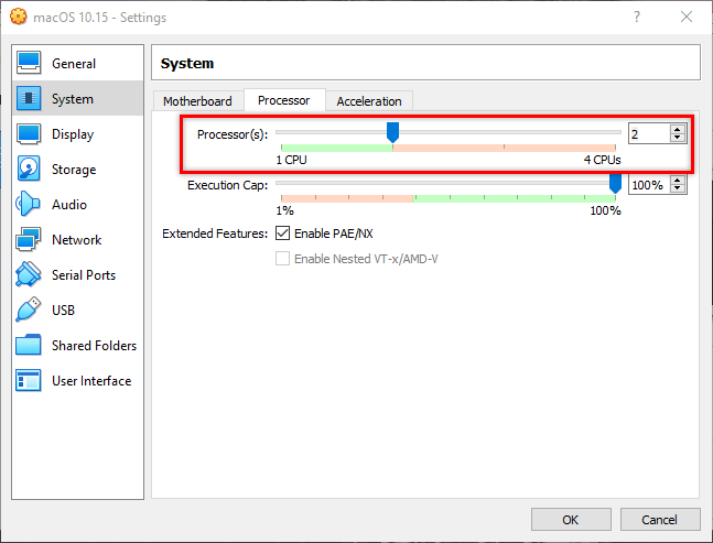 how to instal acos catalina on virtualbox