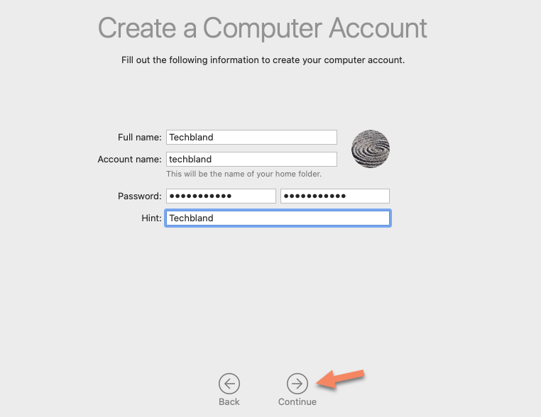 Create A New Account