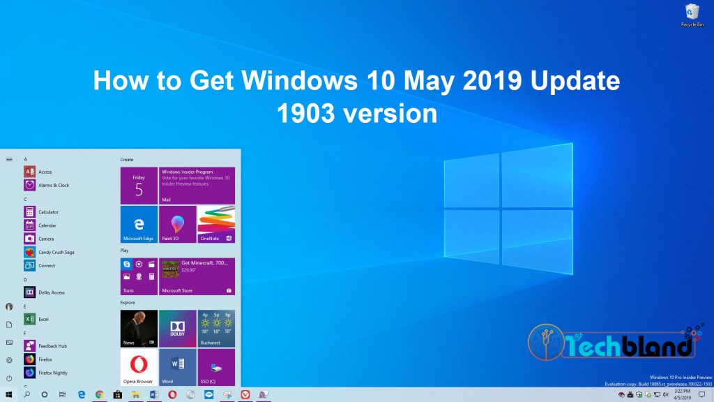 How To Get Windows 10 May 2019 Update - 1903 Version