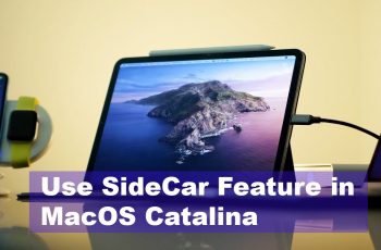 How to use SideCar feature in MacOS Catalina