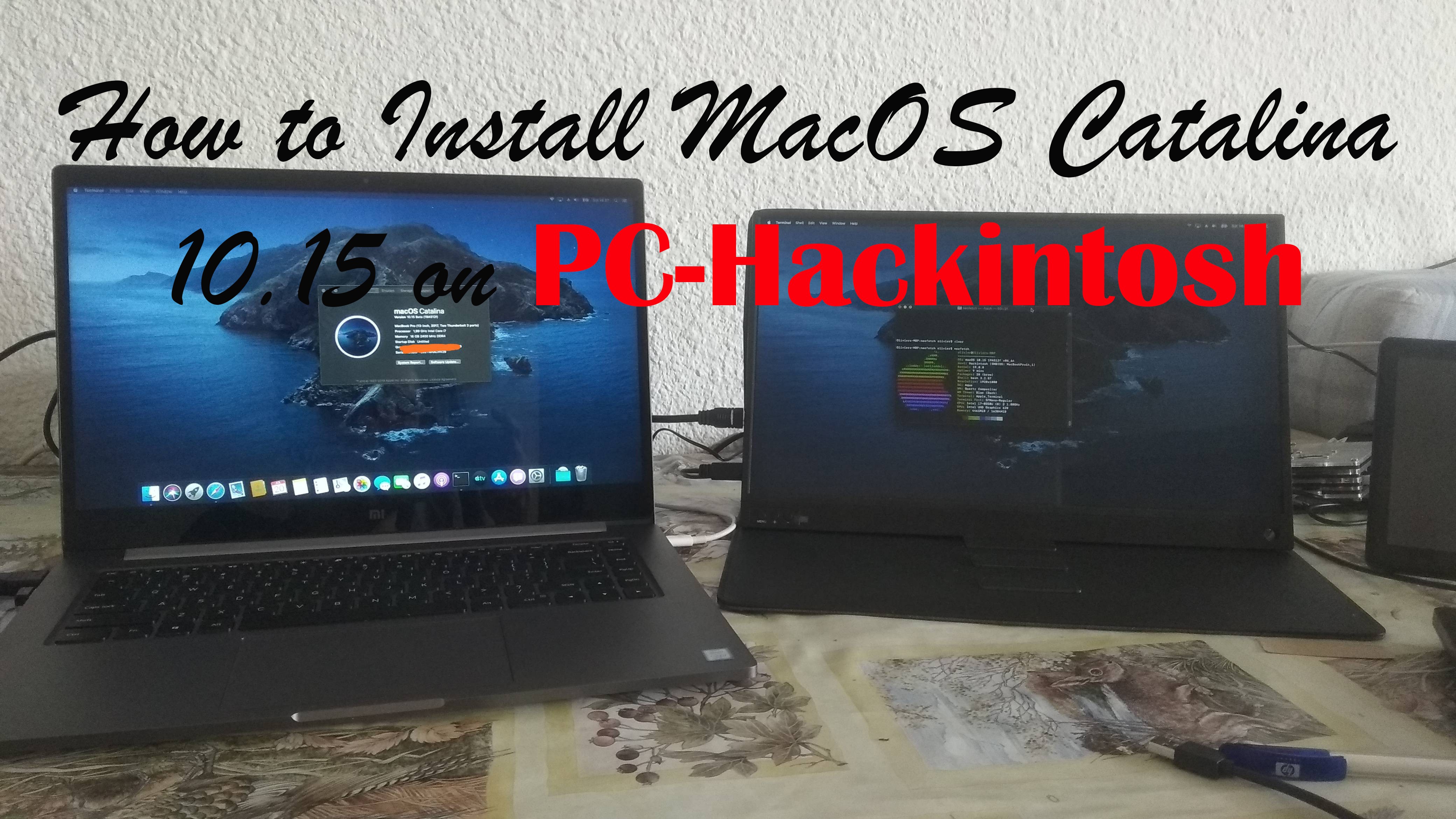 How to Install MacOS Catalina on PC-Hackintosh