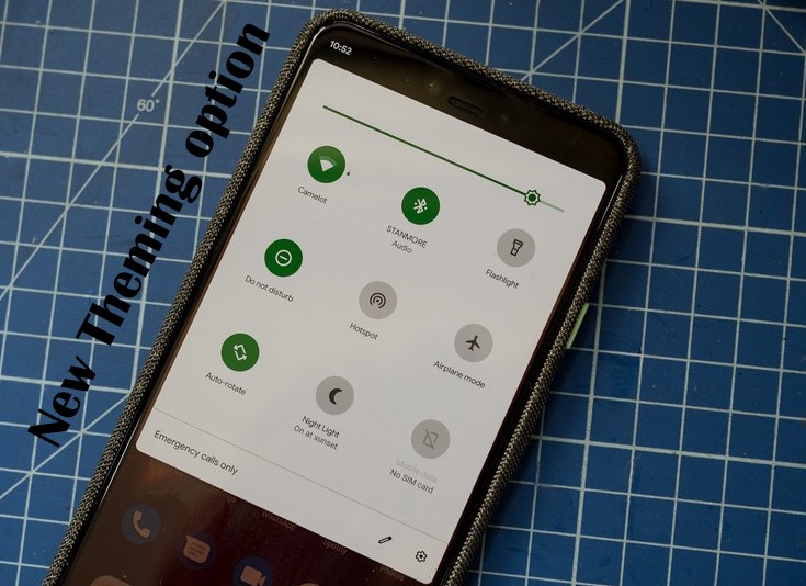 Android 10 New Theming Option 