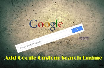 How to Add Google Custom Search Engine