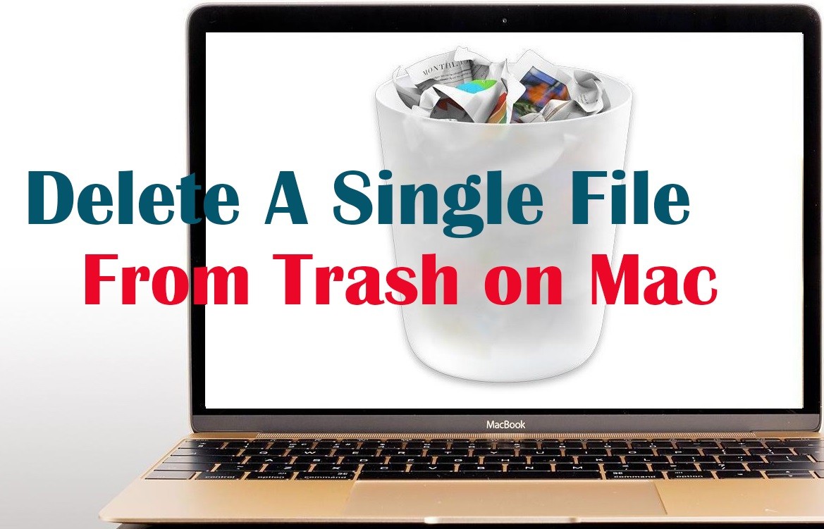 how to delete individual files from trash in mac