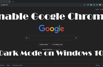 how to enable google chrome dark mode on windows 10