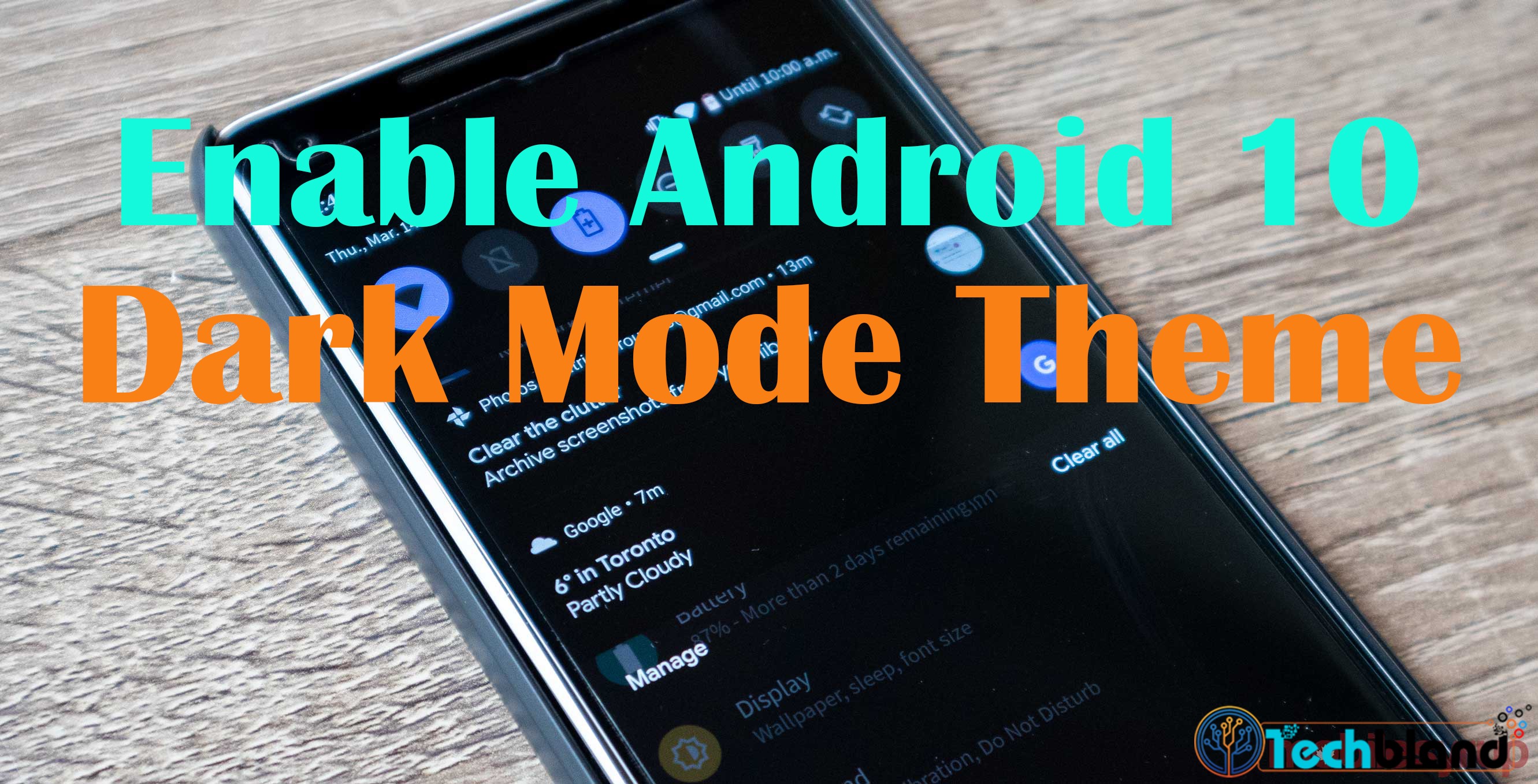 How to Enable Android 10 Dark Mode Theme