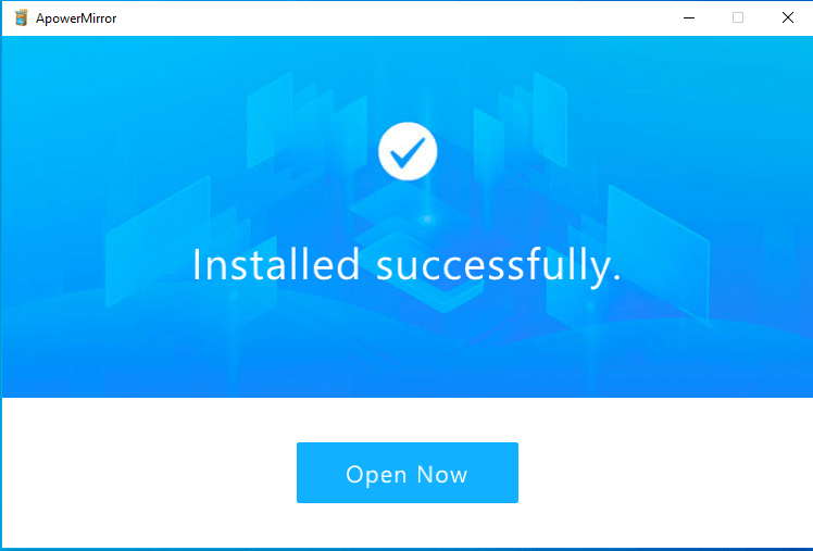 APowerMirror Installed Successfully