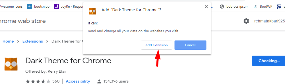 Add Dark Mode Chrome Extension