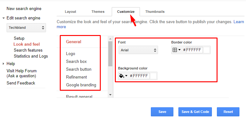 Customize Search Bar