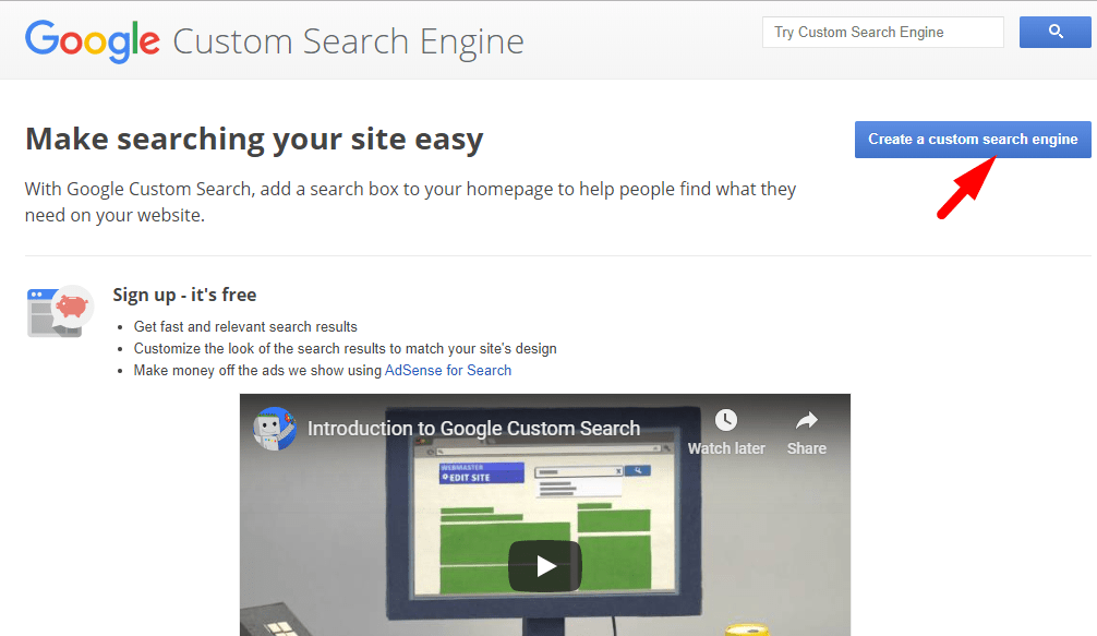 Google Custom Search Engine