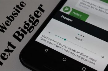 Make Website Text Bigger on Android