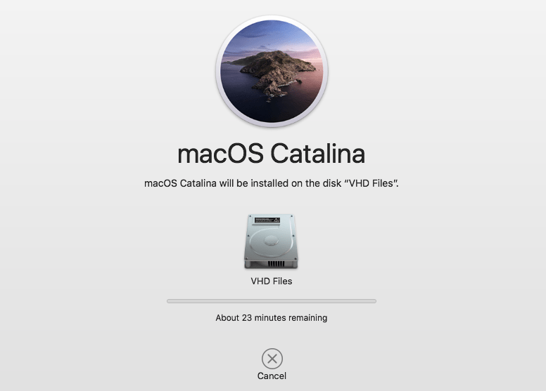 Installing MacOS Catalina on Hard Disk