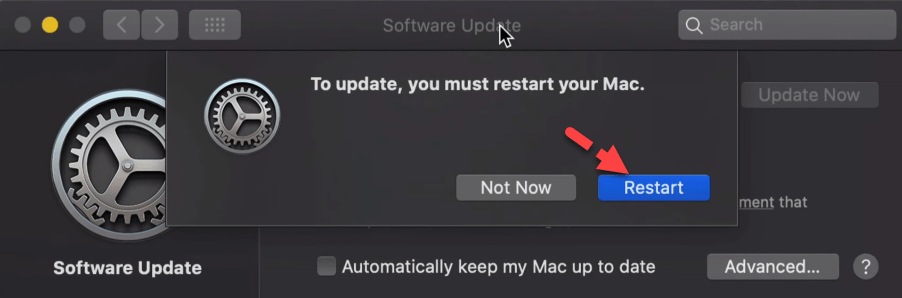 Mac not upgrading to catalina