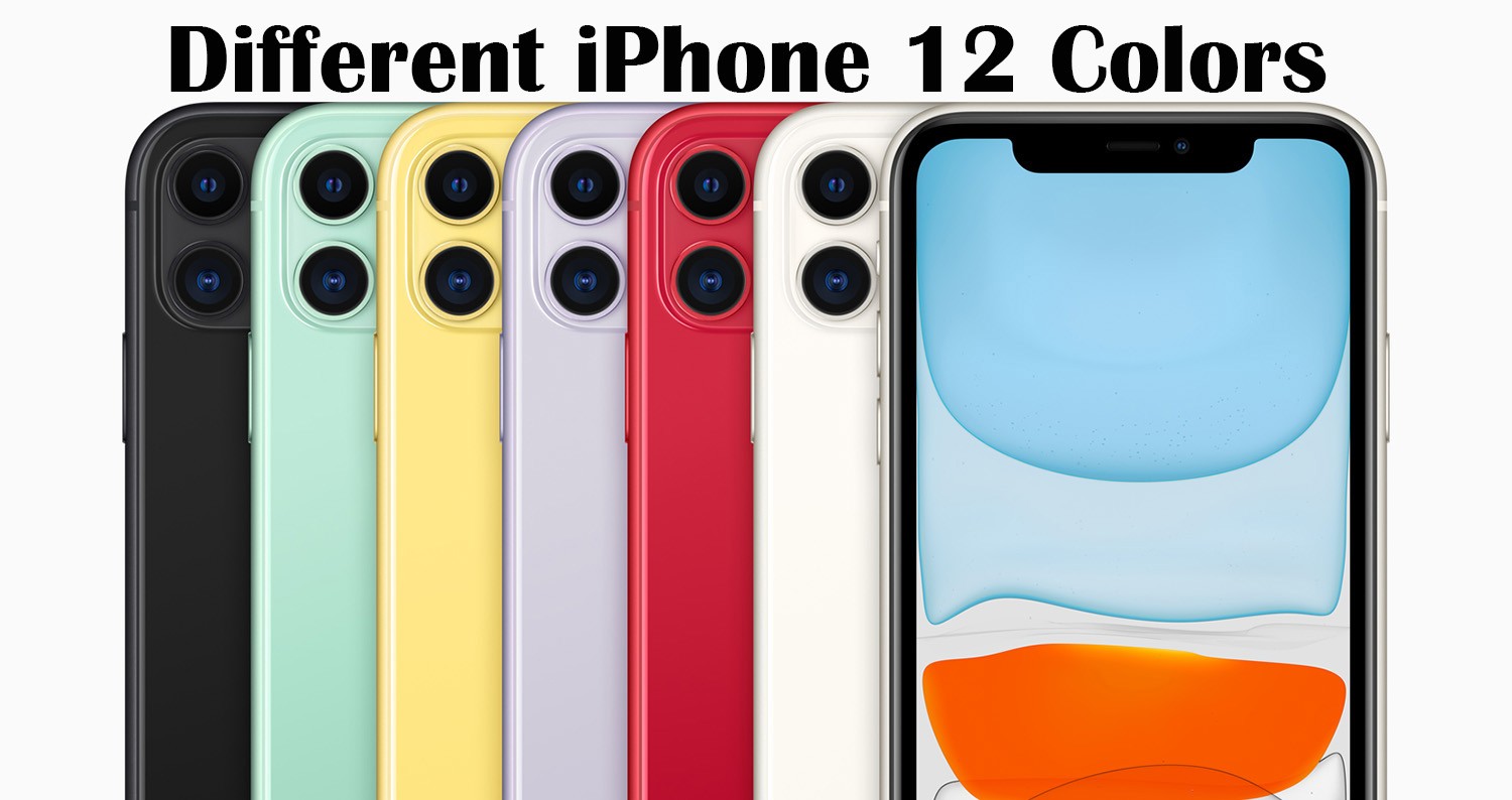 Different Colors of iPhone