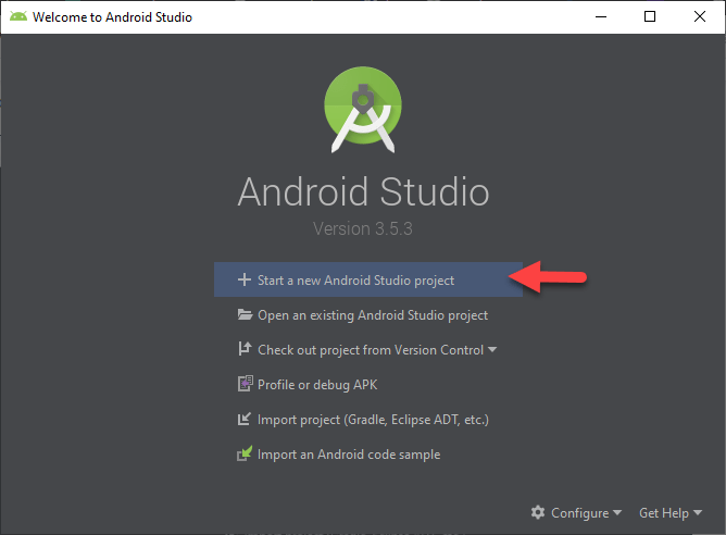 steps to download android studio