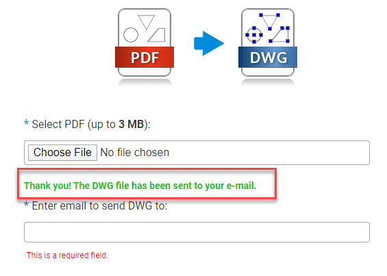 The Converted file Send to your Email