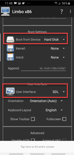 Customize Boot Setting and User Interface