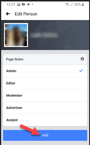 Give Person Page Roles