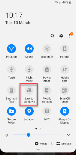 Link android to Windows PC