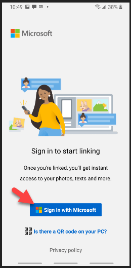 Sign in With Microsoft Account