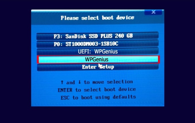 Boot your Computer from WPGenius