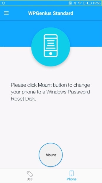 Mount your Phone to Reset Password