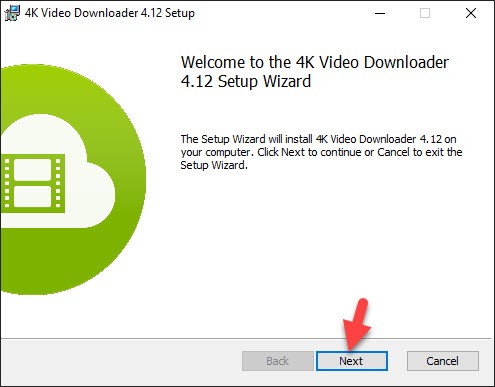 Install 4k video Downloader on Windows