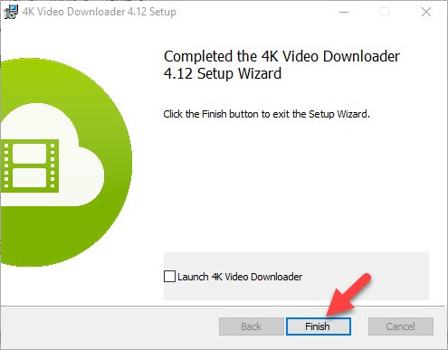 4K Video Downloader Installation Completed