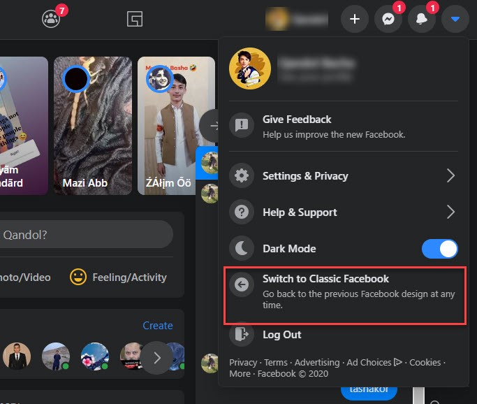 How to Switch To Classic Facebook Design