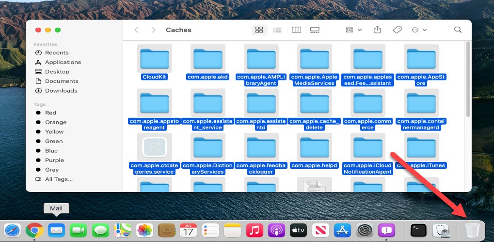 How to remove Caches on macOS Big Sur