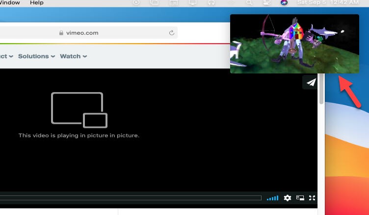 How to Use Picture-in-Picture Mode on Safari for Vimeo