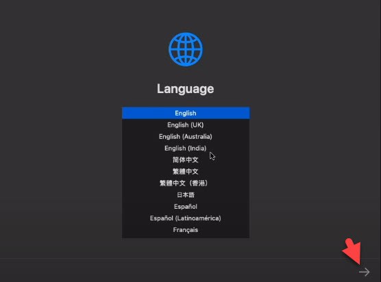 Select Your Language 
